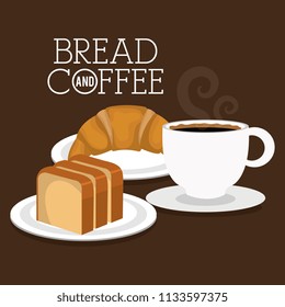 delicious breads and coffee label