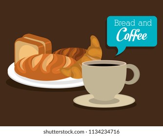 delicious breads and coffee label