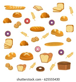 delicious breads, donuts and cookies bakery