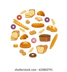 delicious breads, donuts and cookies bakery