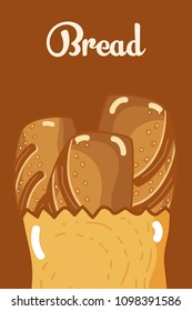 Delicious breads inside paper bag
