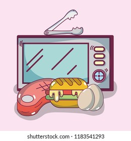 Delicious breakfast cartoons