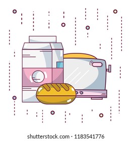 Delicious breakfast cartoons