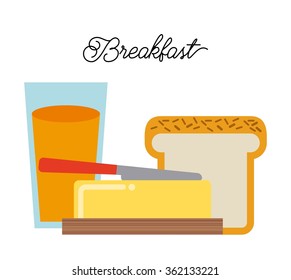 delicious breakfast design 