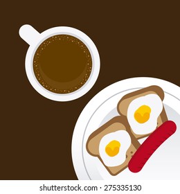 delicious breakfast design, vector illustration eps10 graphic 