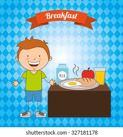 delicious breakfast design, vector illustration eps10 graphic 