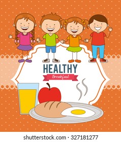 delicious breakfast design, vector illustration eps10 graphic 