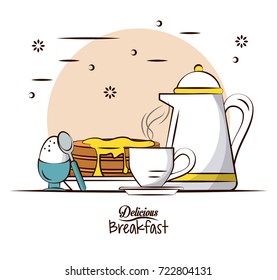 Delicious breakfast food