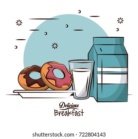 Delicious breakfast food