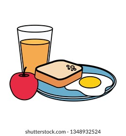 delicious breakfast menu icons