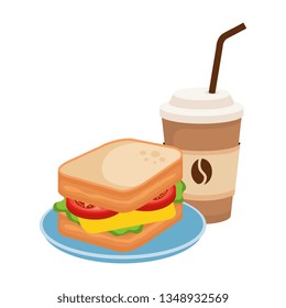 delicious breakfast menu icons