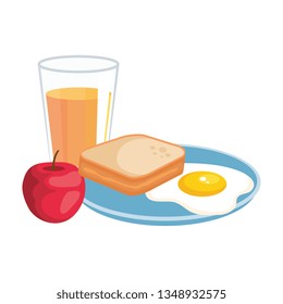 delicious breakfast menu icons