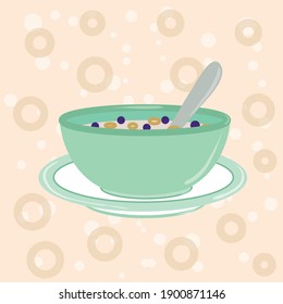 desayuno delicioso - clip vectorial