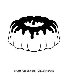 Delicioso design de vetor de bolo de pacote, ícone premium