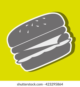 delicious burger  design 