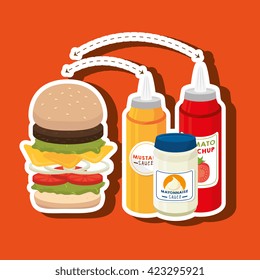 delicious burger  design 