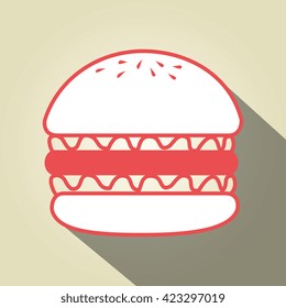 delicious burger  design 