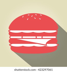 delicious burger  design 