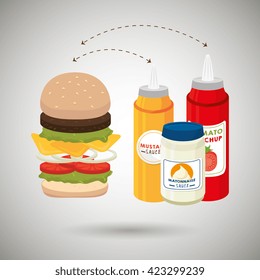 delicious burger  design 