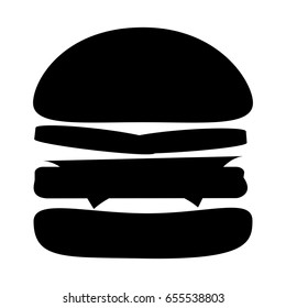 delicious burger isolated icon