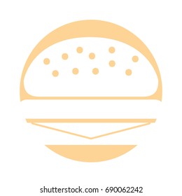 delicious burger isolated icon