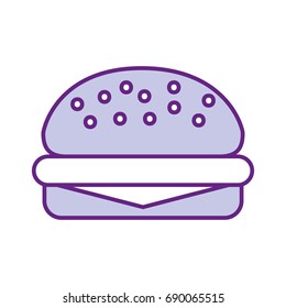 delicious burger isolated icon