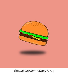 una deliciosa hamburguesa para almorzar