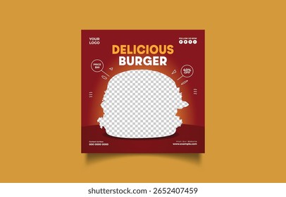 Delicious Burger Oferta Modelo para Restaurantes e Comida Empresas