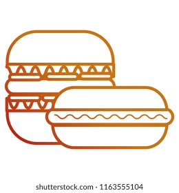 delicious burger with sandwish