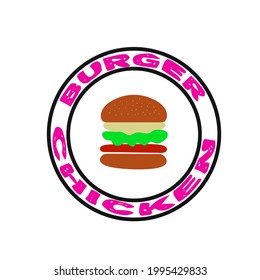 hamburguesa deliciosa rellena de pollo