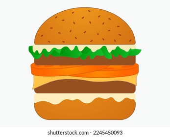 A delicious burger vector illustration