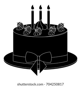 delicious cake bakery icon