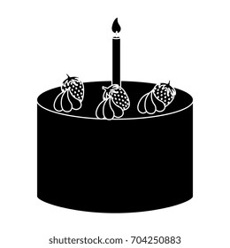 delicious cake bakery icon