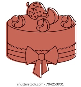 delicious cake bakery icon