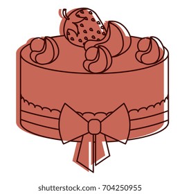 delicious cake bakery icon