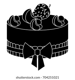delicious cake bakery icon
