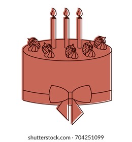 delicious cake bakery icon