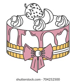 delicious cake bakery icon