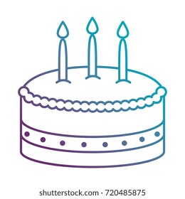 delicious cake with candle