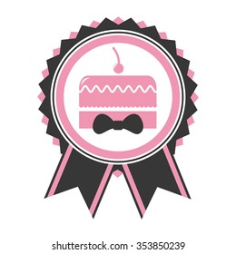 delicious cake design, vector illustration eps10 graphic 