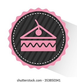 delicious cake design, vector illustration eps10 graphic 