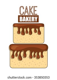 delicious cake design, vector illustration eps10 graphic 