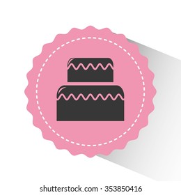 delicious cake design, vector illustration eps10 graphic 