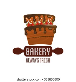 delicious cake design, vector illustration eps10 graphic 