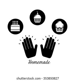 delicious cake design, vector illustration eps10 graphic 