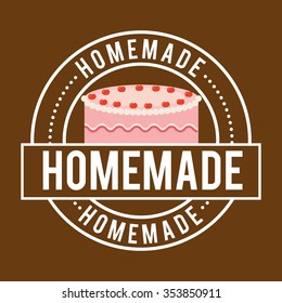 delicious cake design, vector illustration eps10 graphic 