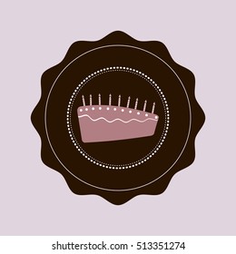 Delicious Cake and dessert icon vector illustration graphic design