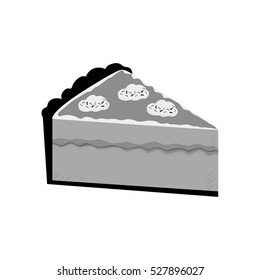 delicious Cake dessert icon vector illustration graphic design
