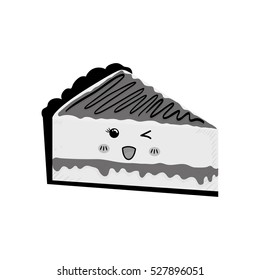 delicious Cake dessert icon vector illustration graphic design