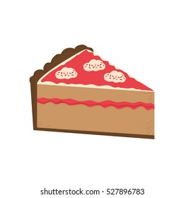 delicious Cake dessert icon vector illustration graphic design